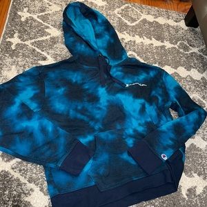 tie dye champion hoodie